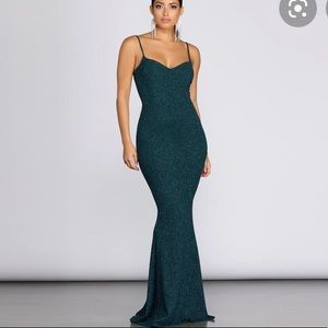 Teal Evening Dress